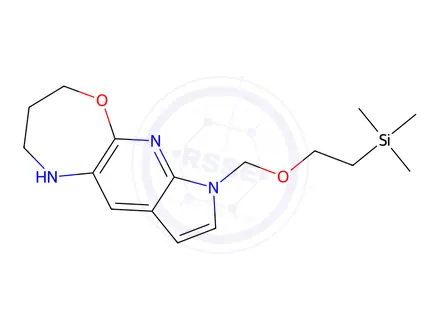 Chemical structure of 7-((2-(Trimethylsilyl)ethoxy)methyl)-1,3,4,7-tetrahydro-2H-pyrrolo[3',2':5,6]pyrido[2,3-b][1,4]oxazepine