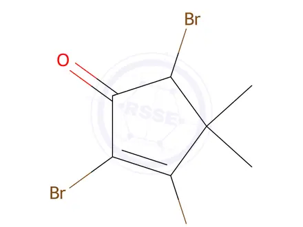 Chemical structure of 2,3,5-TRIBROMO-4,4-DIMETHYLCYCLOPENT-2-EN-1-ONE
