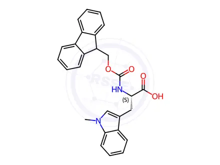 Chemical structure of Fmoc-Trp(Me)-OH