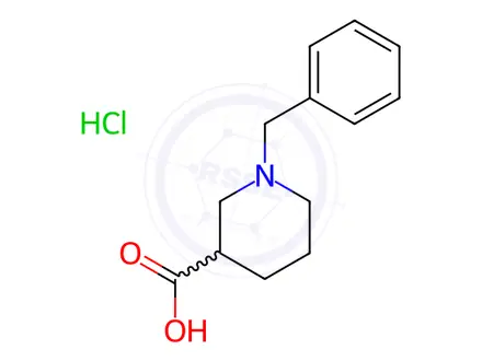 Chemical structure of 1-Benzylpiperidine-3-carboxylic acid hydrochloride