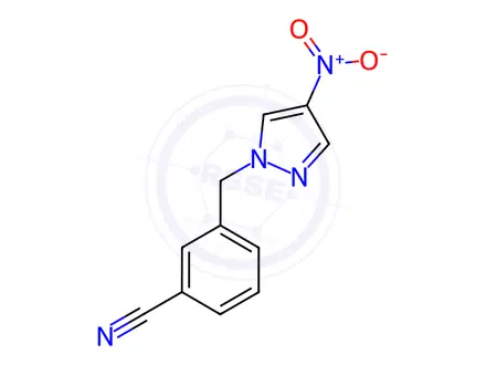 Chemical structure of 3-[(4-Nitro-1h-pyrazol-1-yl)methyl]benzonitrile