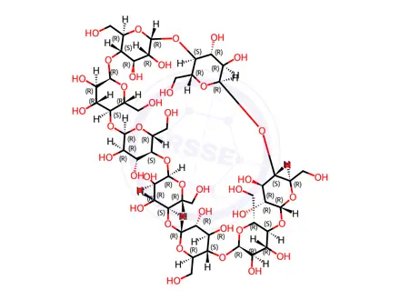 Chemical structure of Gamma cyclodextrin