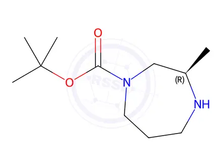 Chemical structure of Tert-Butyl (R)-3-Methyl-1,4-diazepane-1-carboxylate