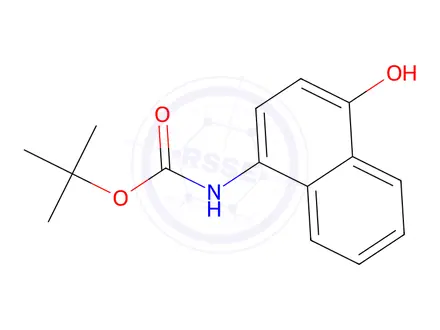 Chemical structure of tert-Butyl (4-hydroxynaphthalen-1-yl)carbamate