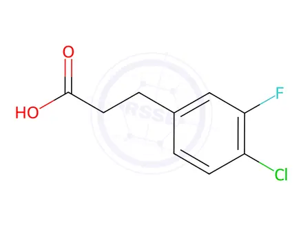 Chemical structure of 3-(4-Chloro-3-fluoro-phenyl)-propionic acid