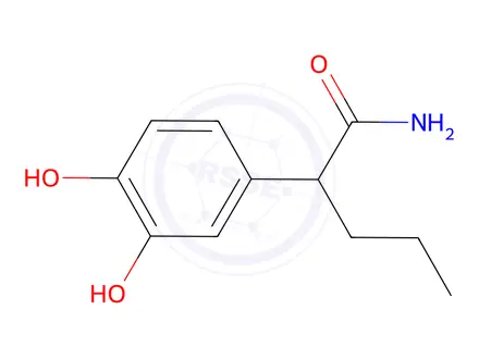 Chemical structure of ALPHA-PROPYLDOPACETAMIDE