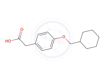 Chemical structure of 2-(4-(Cyclohexylmethoxy)phenyl)acetic acid