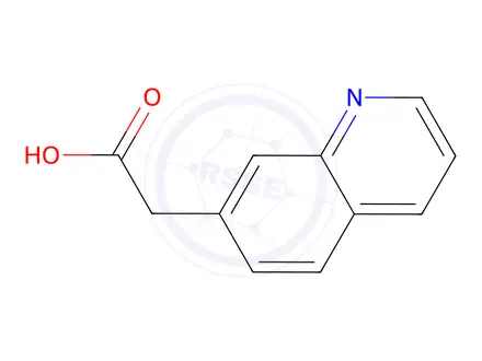 Chemical structure of 2-(quinolin-7-yl)acetic acid