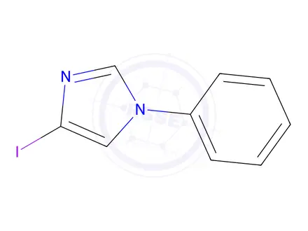 Chemical structure of 4-Iodo-1-phenyl-1H-imidazole