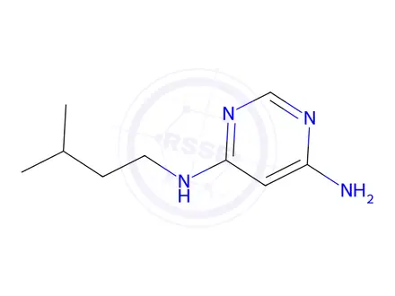 Chemical structure of n4-isopentylpyrimidine-4,6-diamine