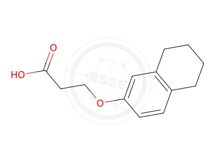 Chemical structure of 3-((5,6,7,8-Tetrahydronaphthalen-2-yl)oxy)propanoic acid