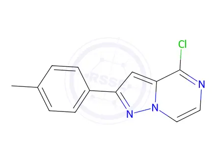 Chemical structure of 4-Chloro-2-(4-methylphenyl)pyrazolo[1,5-a]pyrazine