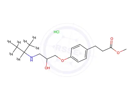 Chemical structure of Esmolol-D7 HCl