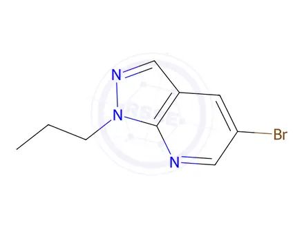 Chemical structure of 5-Bromo-1-propyl-1H-pyrazolo[3,4-b]pyridine