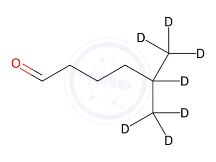 Chemical structure of 5-Methylhexanal-d7