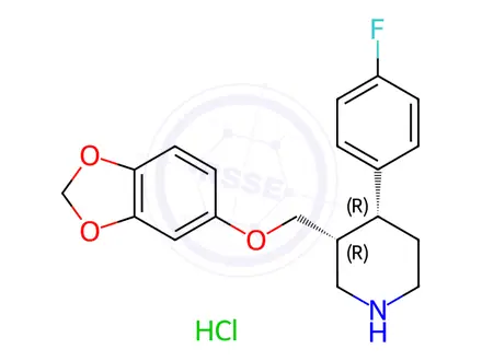 Chemical structure of cis-(-)-Paroxetine Hydrochloride