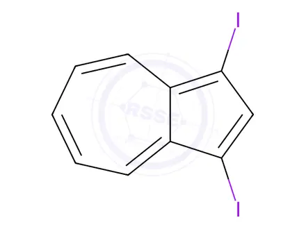Chemical structure of 1,3-Diiodoazulene