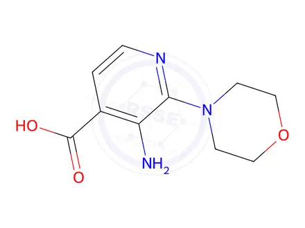 Chemical structure of 3-Amino-2-morpholinoisonicotinic acid