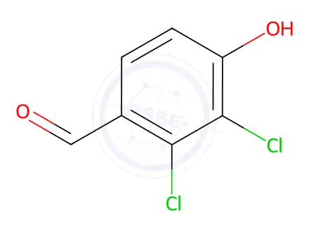 Chemical structure of 2,3-Dichloro-4-hydroxybenzaldehyde