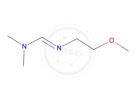 Chemical structure of Methanimidamide, N-(2-methoxyethyl)-N,N-dimethyl-(9CI)