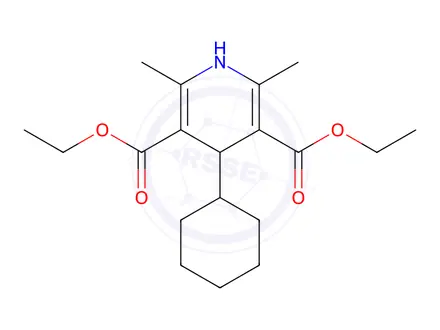 Chemical structure of DIETHYL 4-CYCLOHEXYL-2,6-DIMETHYL-1,4-DIHYDROPYRIDINE-3,5-DICARBOXYLATE