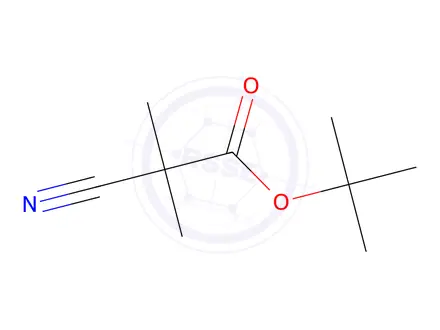 Chemical structure of tert-butyl 2-cyano-2,2-dimethylacetate