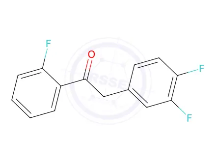 Chemical structure of 2-(3,4-Difluorophenyl)-1-(2-fluorophenyl)ethanone