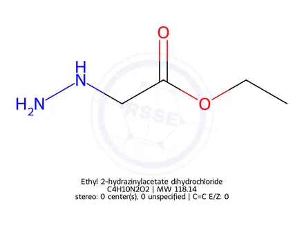 Chemical structure of Ethyl 2-hydrazinylacetate dihydrochloride