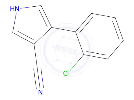 Chemical structure of 4-(2-Chlorophenyl)-1H-pyrrole-3-carbonitrile