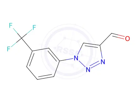 Chemical structure of 1-(3-(Trifluoromethyl)phenyl)-1H-1,2,3-triazole-4-carbaldehyde