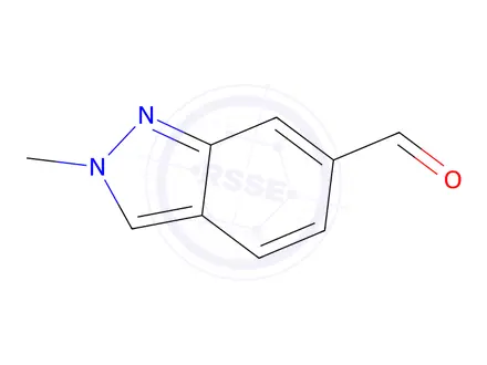 Chemical structure of 2-Methyl-2H-indazole-6-carboxaldehyde