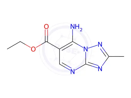 Chemical structure of Ethyl 7-amino-2-methyl-[1,2,4]triazolo[1,5-a]pyrimidine-6-carboxylate