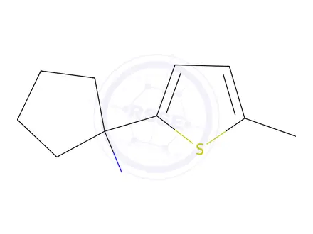 Chemical structure of 1-(5-Methylthiophen-2-yl)cyclopentan-1-amine