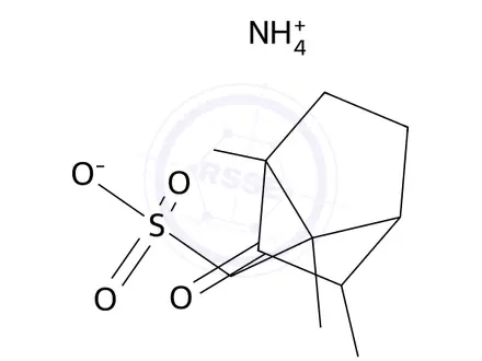 Chemical structure of L(-)-α-Bromocamphor-Pi-Sulfonic Acid, Ammonium SaltDiscontinued, see B682085