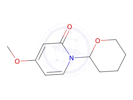 Chemical structure of 4-Methoxy-1-(tetrahydro-2H-pyran-2-yl)pyridin-2(1H)-one