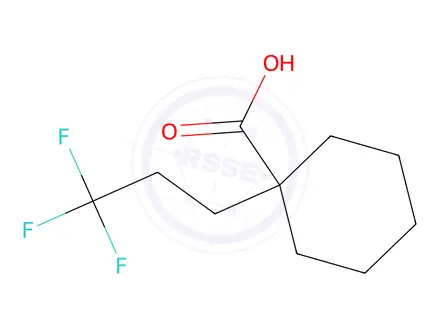 Chemical structure of 1-(3,3,3-Trifluoropropyl)cyclohexane-1-carboxylic acid