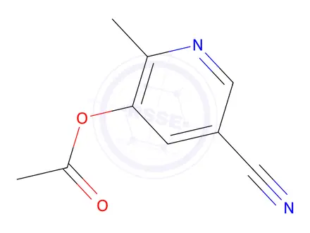Chemical structure of 5-Cyano-2-methylpyridin-3-yl acetate