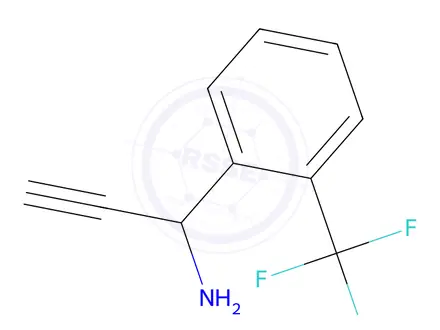 Chemical structure of 1-(2-(Trifluoromethyl)phenyl)prop-2-yn-1-amine
