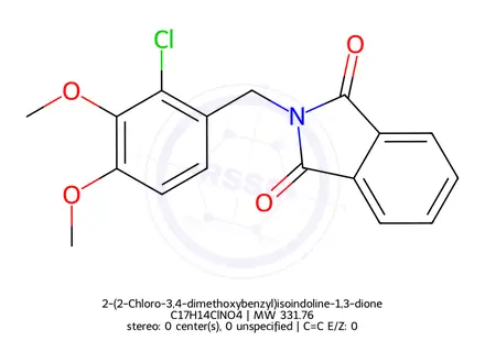 Chemical structure of 2-(2-Chloro-3,4-dimethoxybenzyl)isoindoline-1,3-dione