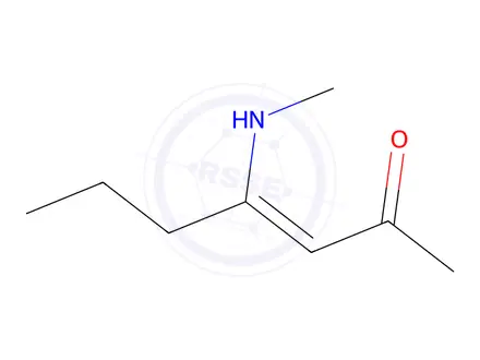 Chemical structure of 3-Hepten-2-one, 4-(methylamino)-(9CI)