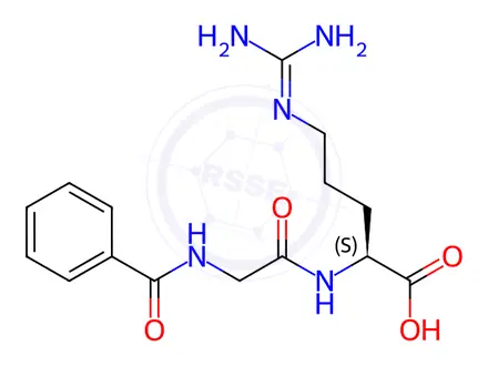 Chemical structure of Hippuryl-Arg