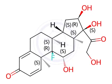 Chemical structure of Triamcinolone Acetonide Impurity 10 (Triamcinolone Base)