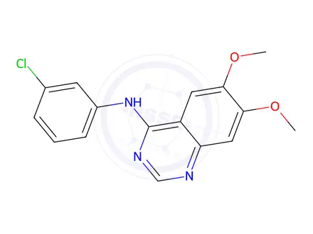 Chemical structure of AG 1478 HYDROCHLORIDE