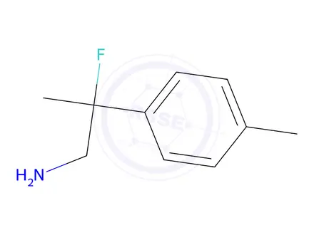Chemical structure of 2-fluoro-2-(p-tolyl)propan-1-amine