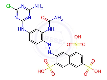 Chemical structure of Reactive Orange 12