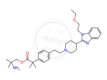 Chemical structure of Bilastine Impurity 198