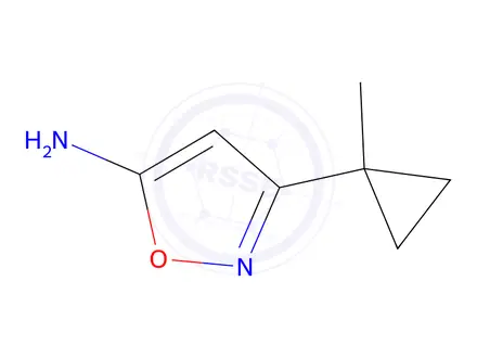 Chemical structure of 3-(1-Methylcyclopropyl)-1,2-oxazol-5-amine