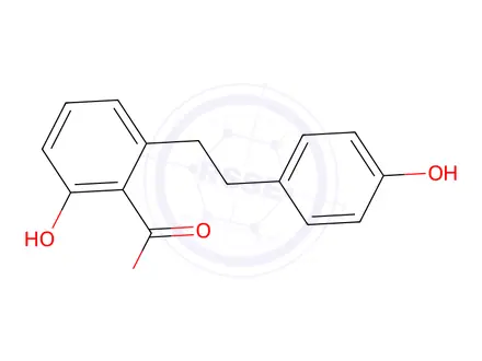 Chemical structure of lunularic acid