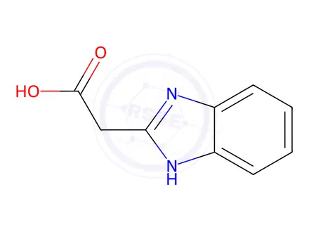 Chemical structure of (1H-Benzoimidazol-2-yl)-acetic acid