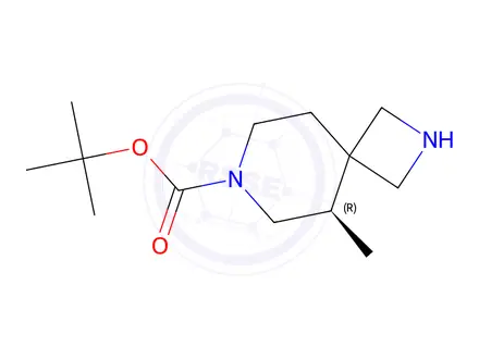 Chemical structure of Tert-butyl (R)-5-methyl-2,7-diazaspiro[3.5]Nonane-7-carboxylate